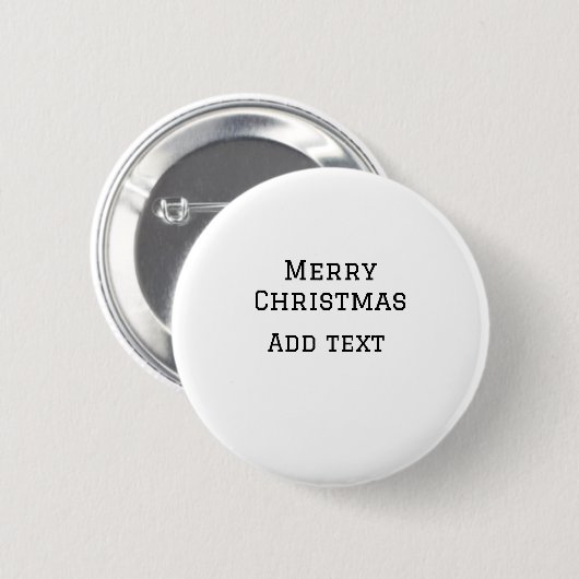 Frohe Weihnachten einfache minimale Namen Text-Mod Button (Vorne & Hinten)