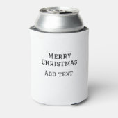 Frohe Weihnachten einfache minimale Namen Text-Mod Dosenkühler (Kanne Rückseite)