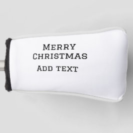 Frohe Weihnachten einfache minimale Namen Text-Mod Golf Headcover