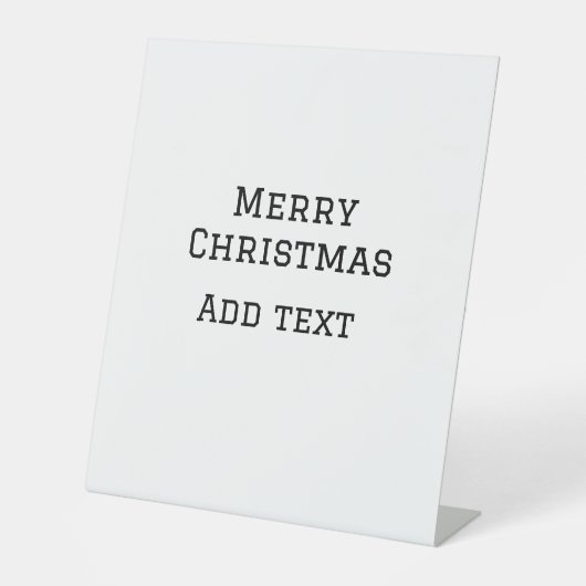 Frohe Weihnachten einfache minimale Namen Text-Mod Sockelschild (Vorderseite)