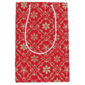 Frohe Weihnachten Einfache Minimalistische Script Mittlere Geschenktüte (Vorderseite)