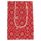 Frohe Weihnachten Einfache Minimalistische Script Mittlere Geschenktüte (Rückseite)