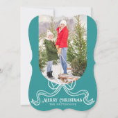 Frohe Weihnachten Einfache moderne Coquette Bow Fo (Vorderseite)