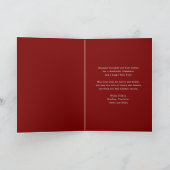 Frohe Weihnachten Einfache moderne Coquette Bow Fo (Innenseite)