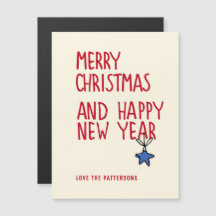 Frohe Weihnachten Einfache moderne Typografie