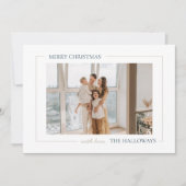 Frohe Weihnachten Einfache moderne Weihnachtsfotok (Vorderseite)