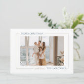 Frohe Weihnachten Einfache moderne Weihnachtsfotok (Stehend Vorderseite)