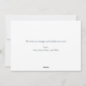 Frohe Weihnachten Einfache moderne Weihnachtsfotok (Rückseite)