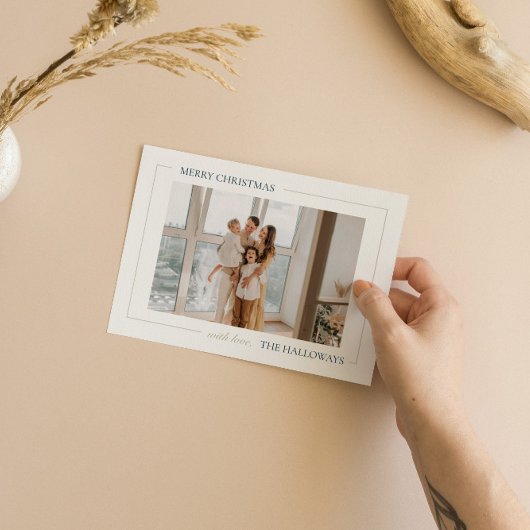 Frohe Weihnachten Einfache moderne Weihnachtsfotok