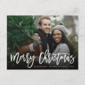 Frohe Weihnachten Einfache Pinselschrift Modernes  (Vorderseite)