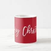 Frohe Weihnachten einfache Red Coffee Mugs Kaffeetasse (Mittel)