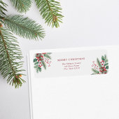 Frohe Weihnachten Einfache Rücksendeadresse