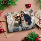 Frohe Weihnachten einfache Skript vier Foto grün