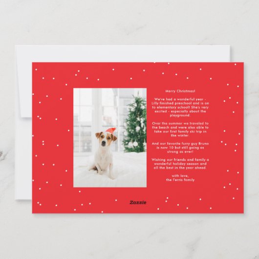 Frohe Weihnachten einfache Skript zwei Foto (Rückseite)