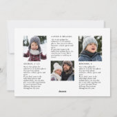 Frohe Weihnachten einfache Skriptfamilie Newslette (Rückseite)