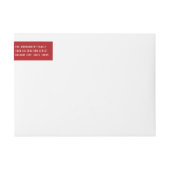 Frohe Weihnachten Einfache White Script-Rücksendea (Vorderseite)