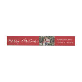Frohe Weihnachten Einfache White Script-Rücksendea (Person)