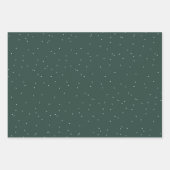 Frohe Weihnachten einfachen klassischen dunkelgrün Geschenkpapier Set (Vorderseite 2)