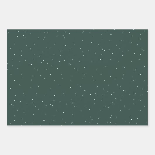 Frohe Weihnachten einfachen klassischen dunkelgrün Geschenkpapier Set (Vorderseite 2)