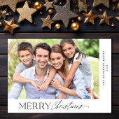 Frohe Weihnachten Einfaches Script-Foto