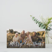 Frohe Weihnachten Einfaches Script Minimalistische (Stehend Vorderseite)