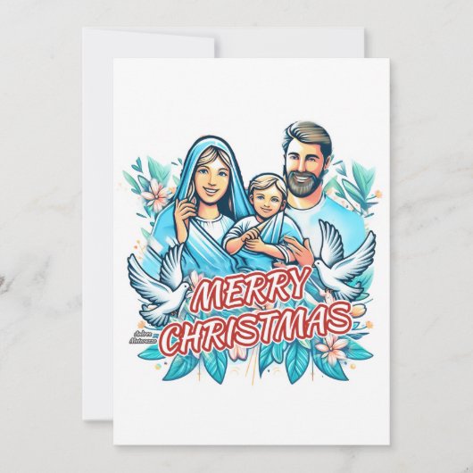 Frohe Weihnachten Einladung (Vorderseite)