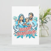 Frohe Weihnachten Einladung (Stehend Vorderseite)