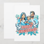 Frohe Weihnachten Einladung (Vorne/Hinten)