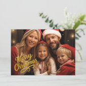 Frohe Weihnachten Einladung (Stehend Vorderseite)
