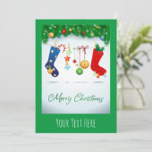 Frohe Weihnachten Einladung (Stehend Vorderseite)