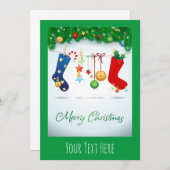 Frohe Weihnachten Einladung (Vorne/Hinten)