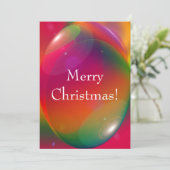 Frohe Weihnachten! Einladung (Stehend Vorderseite)