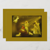 Frohe Weihnachten Einladung (Vorne/Hinten)