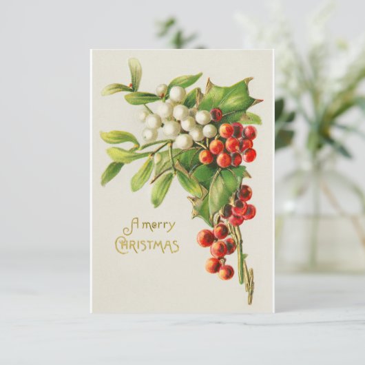 Frohe Weihnachten Einladung (Stehend Vorderseite)