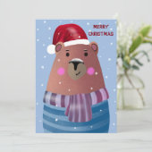 Frohe Weihnachten Einladung (Stehend Vorderseite)