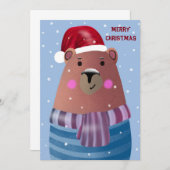 Frohe Weihnachten Einladung (Vorne/Hinten)