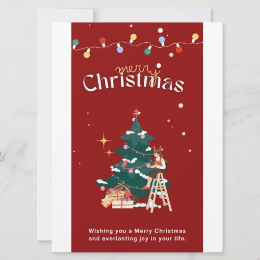 Frohe Weihnachten Einladung (Vorderseite)