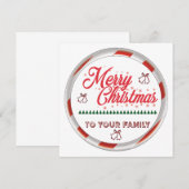 Frohe Weihnachten Einladung (Vorne/Hinten)