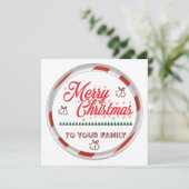 Frohe Weihnachten Einladung (Stehend Vorderseite)