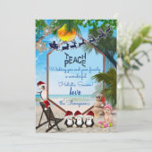 Frohe Weihnachten Einladung (Stehend Vorderseite)