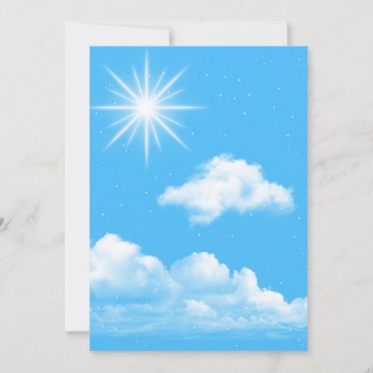 Frohe Weihnachten Einladung (Rückseite)