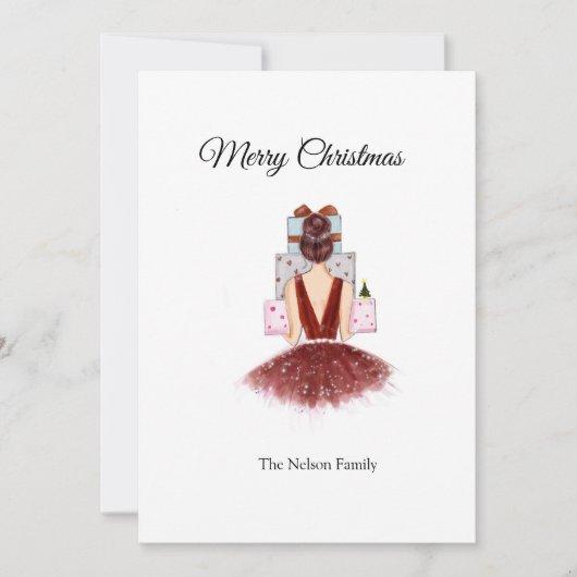 Frohe Weihnachten Einladung (Vorderseite)