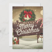 Frohe Weihnachten Einladung (Vorderseite)