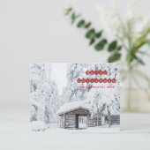 Frohe Weihnachten - Eintritt in die Blockhütte in  (Stehend Vorderseite)