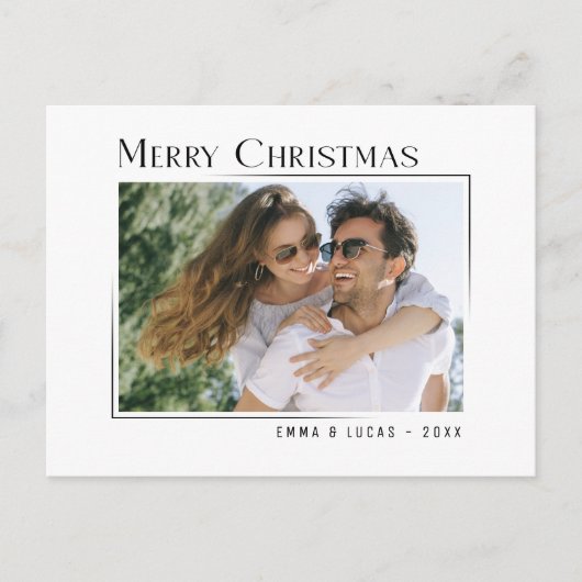 Frohe Weihnachten Einzigartig Modernes Minimalstil (Vorderseite)