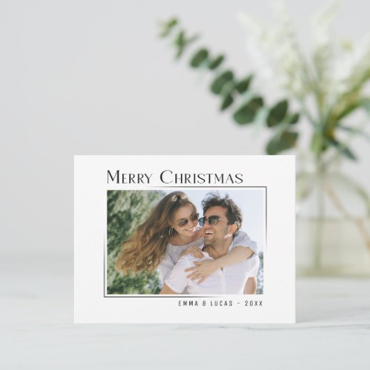 Frohe Weihnachten Einzigartig Modernes Minimalstil (Stehend Vorderseite)