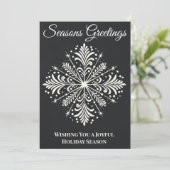 Frohe Weihnachten Einzigartige Chalkboard Snowflak (Stehend Vorderseite)