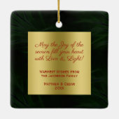 Frohe Weihnachten Einzigartiger Fun Bauble Foto Ra Keramikornament (Rückseite)