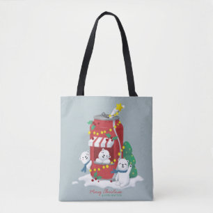 Frohe Weihnachten: Eisbär & Soda Can Tasche