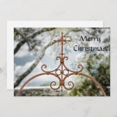 Frohe Weihnachten, eisernes Kreuz, Urlaubskarte Feiertagskarte (Vorne/Hinten)